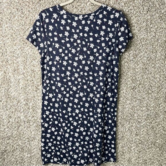 Toad&Co Dress Women’s Small Windmere II Navy & White Floral Short Sleeve T-Shirt - Picture 5 of 9
